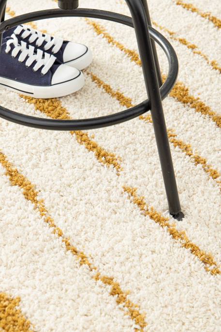 Tapis épais à franges doux et raffiné brancusi Jaune naturel 3 - vertbaudet enfant 