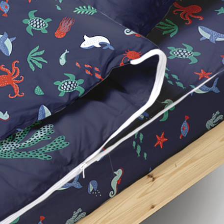Caradou® parure de lit couette enfant océan Bleu 3 - vertbaudet enfant 