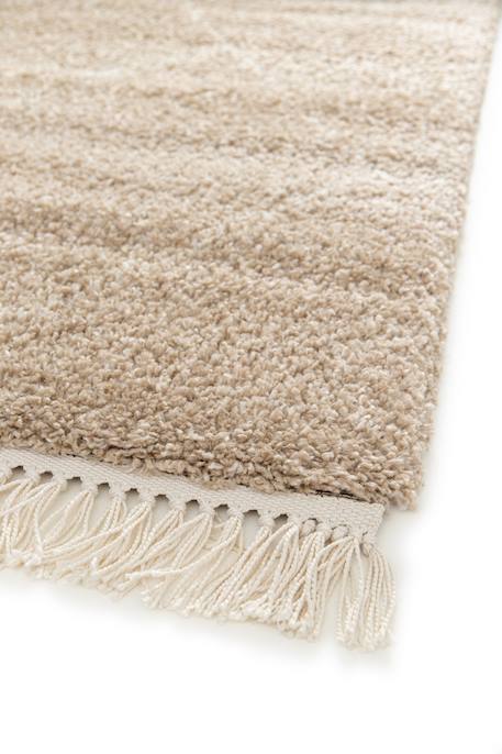 Tapis épais à franges doux et raffiné nile Beige sable+Brun naturel 10 - vertbaudet enfant 
