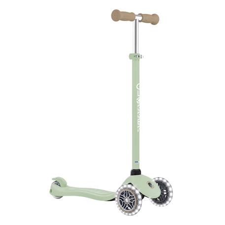 Trottinette enfant avec roues lumineuses, de 3 à 7 ans, Primo Lights signature Taupe+Vert sauge 7 - vertbaudet enfant 