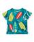 T-shirt garçon en maille avec imprimé de planches de surf Bleu 1 - vertbaudet enfant 