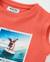 T-shirt garçon en maille avec imprimé photographique Orange 3 - vertbaudet enfant 