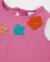 T-shirt pour fille en maille avec volant sur le côté Rose 3 - vertbaudet enfant 