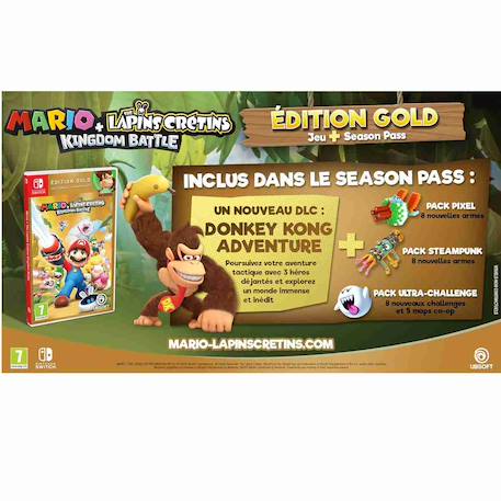 Mario et the lapins cretins kingdom battle gold edition switch MULTICOLORE 2 - vertbaudet enfant 