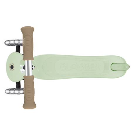 Trottinette enfant avec roues lumineuses, de 3 à 7 ans, Primo Lights signature Taupe+Vert sauge 8 - vertbaudet enfant 