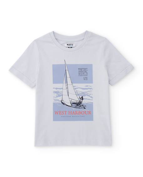 T-shirt garçon en maille avec imprimé nautique  - vertbaudet enfant