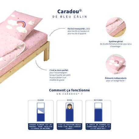Caradou® rechange parure de lit enfant licorne Rose 5 - vertbaudet enfant 