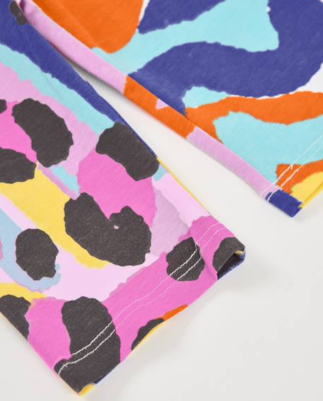 Legging pour fille en maille avec taille élastique Violet 4 - vertbaudet enfant 