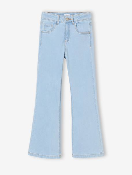 Jean flare fille bleu clair+bleu moyen+denim gris 1 - vertbaudet enfant 