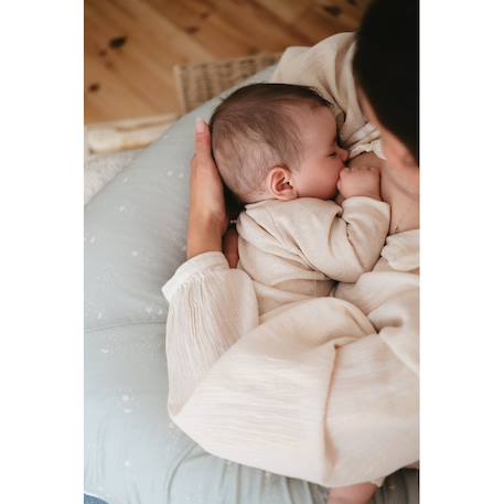 Coussin d'allaitement et de grossesse étoiles Vert d'eau 4 - vertbaudet enfant 