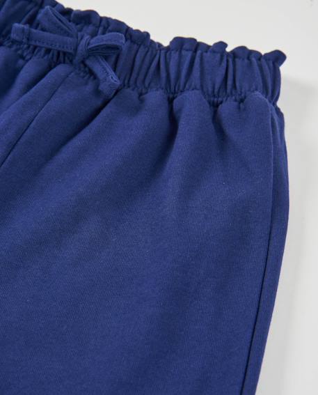 Pantalon fille en maille de style jupe-culotte Bleu 3 - vertbaudet enfant 