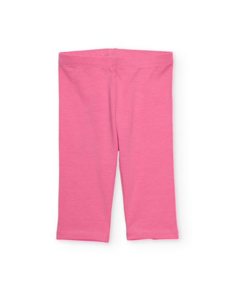 Fille-Pantalon-Legging fille en maille avec élastiques