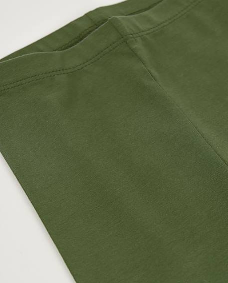 Legging fille en maille avec détail imprimé Vert 3 - vertbaudet enfant 