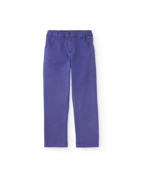 Garçon-Pantalon pour garçon en toile avec taille ajustable