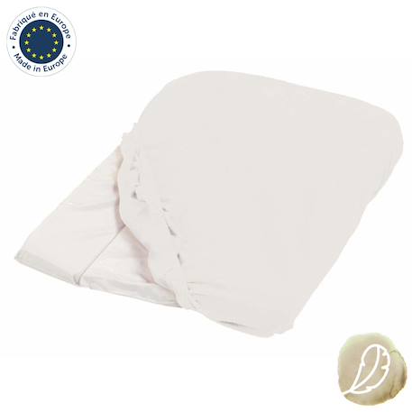 Housse de matelas à langer blanc éponge  50x75cm Blanc 3 - vertbaudet enfant 