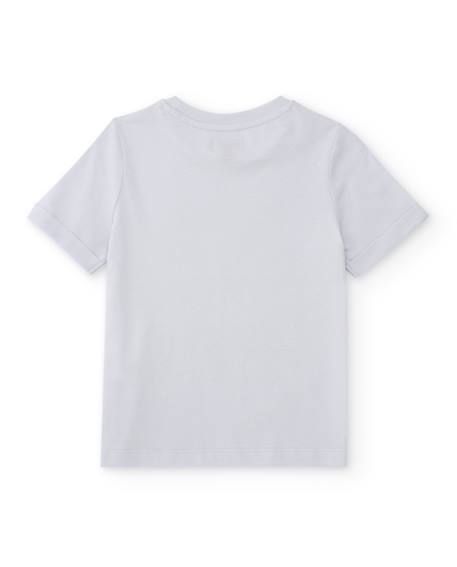 T-shirt garçon en maille avec imprimé nautique Bleu 2 - vertbaudet enfant 