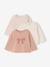 Lot de 3 T-shirts Basics bébé manches longues rose poudré+vieux rose 1 - vertbaudet enfant 