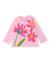 T-shirt fille en maille avec détails brillants Rose 1 - vertbaudet enfant 