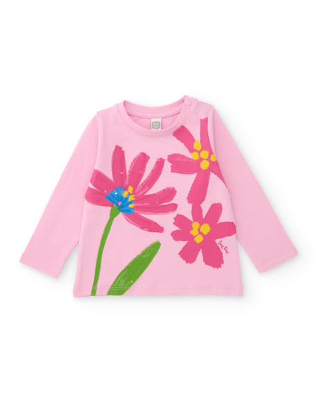 Bébé-T-shirt fille en maille avec détails brillants
