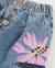Pantalon fille en tissu avec taille élastiquée Bleu 3 - vertbaudet enfant 