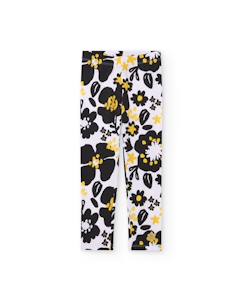 Bébé-Pantalon, jean-Legging en maille pour fille avec imprimé intégral
