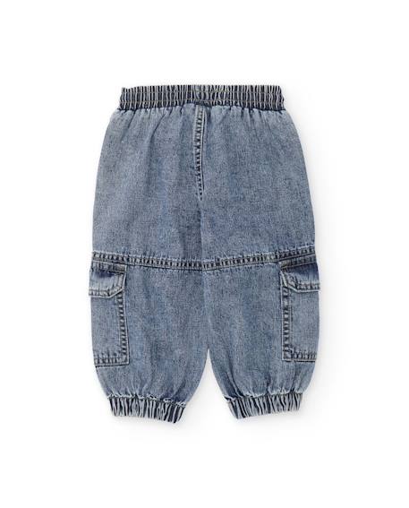 Pantalon garçon en denim Bleu 2 - vertbaudet enfant 