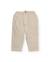 Pantalon garçon en tissu uni avec taille élastique Beige 1 - vertbaudet enfant 
