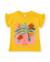 T-shirt fille en maille avec détails en relief Jaune 1 - vertbaudet enfant 