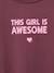 Lot de 3 t-shirts fille fantaisie manches longues anthracite+bleu grisé+corail+écru+indigo+mauve+rose 28 - vertbaudet enfant 