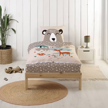 Caradou® parure de lit couette enfant forêt Beige 2 - vertbaudet enfant 