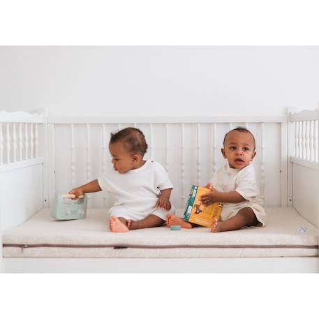 Matelas coco 60x120cm déhoussable à 360° Écru 3 - vertbaudet enfant 