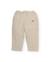 Pantalon garçon en tissu uni avec taille élastique Beige 2 - vertbaudet enfant 