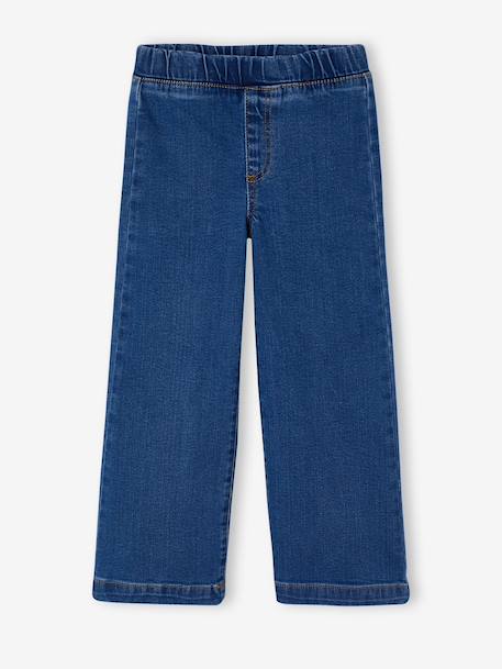 Jean tregging fille large bleu clair+bleu foncé+bleu moyen+denim gris 7 - vertbaudet enfant 