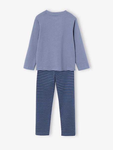 Lot de 2 pyjamas garçon bleu grisé 11 - vertbaudet enfant 