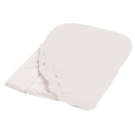 Housse de matelas à langer blanc éponge  50x75cm Blanc 1 - vertbaudet enfant 