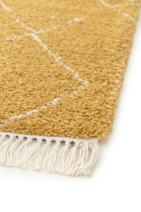 Tapis épais à franges doux et raffiné tigris Jaune naturel 5 - vertbaudet enfant 