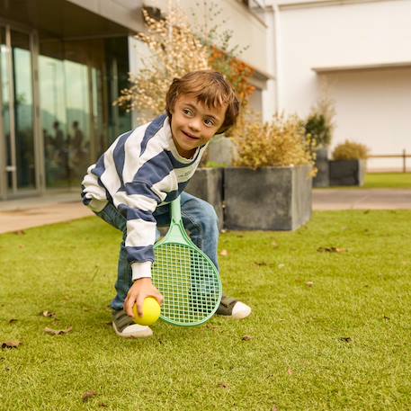 Raquette & Balle en Plastique Recyclé – Jeu de Plein Air Sûr et Écologique pour Toute la Famille Bleu 4 - vertbaudet enfant 