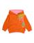 Sweat-shirt fille en maille avec fermeture éclair Orange 1 - vertbaudet enfant 
