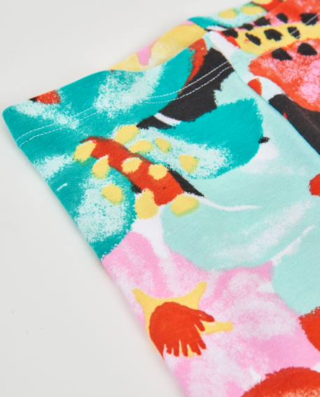 Legging fille en maille au style joyeux Multicolore 4 - vertbaudet enfant 