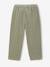 Pantalon fille velours forme loose Léopard+vert de gris+vieux rose 8 - vertbaudet enfant 