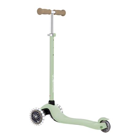 Trottinette enfant avec roues lumineuses, de 3 à 7 ans, Primo Lights signature Taupe+Vert sauge 9 - vertbaudet enfant 