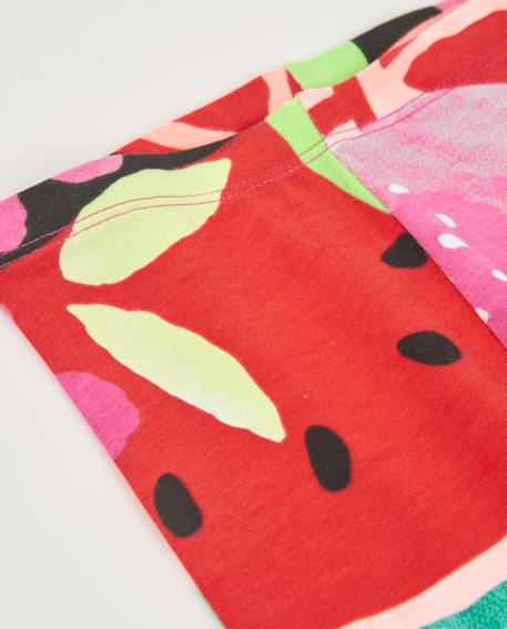 Legging fille en maille avec motif de fruits Multicolore 3 - vertbaudet enfant 
