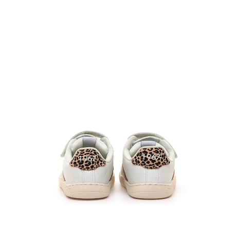 Sneakers filles synthétique lacets- fermeture adhésive barefoot Blanc or 5 - vertbaudet enfant 