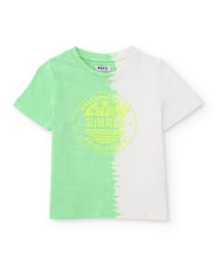 T-shirt garçon en maille avec effet dégradé  - vertbaudet enfant