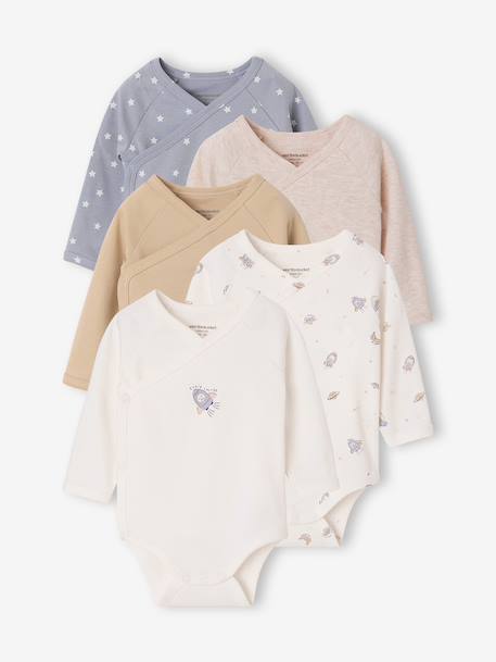 Bébé-Lot de 5 bodies bébé garçon manches longues