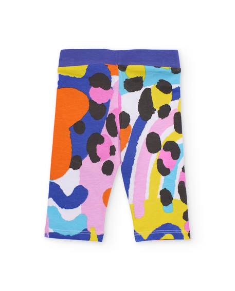 Legging pour fille en maille avec taille élastique Violet 2 - vertbaudet enfant 