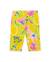 Legging fille en maille avec imprimé floral Jaune 1 - vertbaudet enfant 