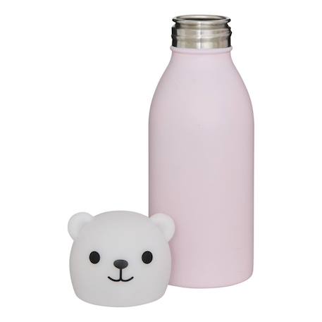 Gourde enfant orso en acier inoxydable ourson 500ml Rose+Vert 9 - vertbaudet enfant 