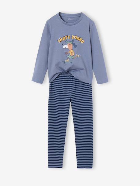 Lot de 2 pyjamas garçon bleu grisé 5 - vertbaudet enfant 