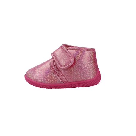 Chaussons fille modèle teddy Bleu 800+Rose 150 8 - vertbaudet enfant 